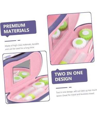 Gatuida Double-Layer Glasses Case Kit - Hard Shell Dual Eyewear Holder for Kids & Adults - Contact Lens & Sunglasses Storage - Compact Flocked Cloth 16.5x7x5.5cm - Buy Online on GoSupps.com