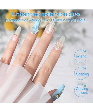 15ML Quick Extension Polish Semi Permanent Acrylic White Clear Gel UV Gel Nail Art Polish Varnish Manicure Bare Skin Tone - Buy Online on GoSupps.com