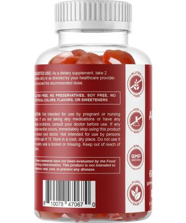 Magnesium & Apple Cider Vinegar Vegan Gummies - 60 Count - Buy Online on GoSupps.com