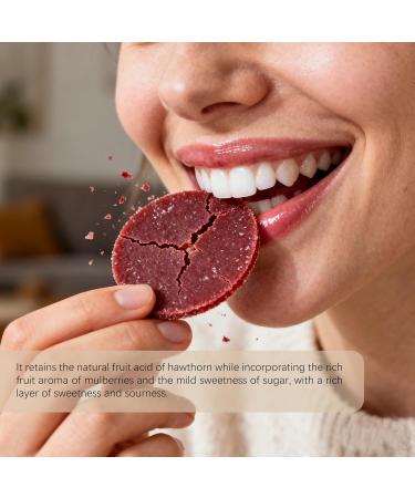 BAYUEDEGUA-Mulberry Hawthorn Tablets 200g/7.05oz No artificial color|No essence|No preservatives Sweet and sour appetizers Healthy and pure.Breakfast pairing Spicy and oily to relieve greasiness. - Buy Online on GoSupps.com