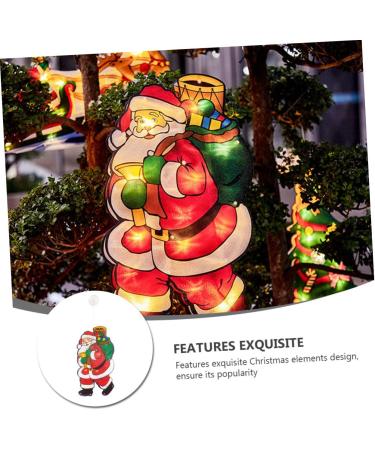 GANAZONO Santa Claus Figurine 1Pc Christmas Santa Claus Suction Cup Lamp Showcase LED Light Festival Supply Santa Claus Lamp - Buy Online on GoSupps.com