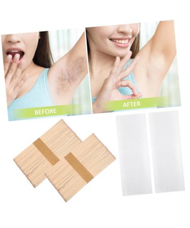 Minkissy 200 STK Wax Paper Strips for Eyebrows | Premium Waxing Sticks & Bars for Tinkering | International Shipping Available - Buy Online on GoSupps.com