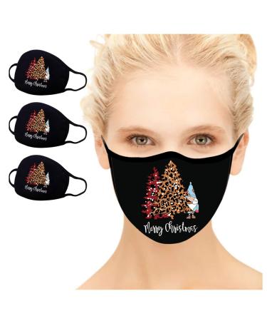3-5 pieces black face mask dust protection breathable mouth cover adults bandana face-mouth cover winter scarf 3 E4