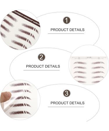 Beavorty 42 pcs eyebrow stickers make up kit Makeup Brow Sticker Artificial Eyebrow Tattoos 6d hair applique - Buy Online on GoSupps.com