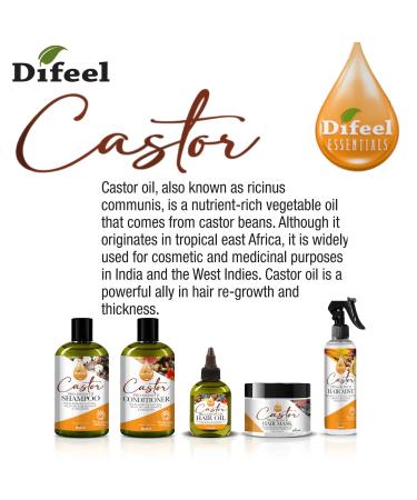 Buy Difeel Essentials Pro-Growth Castor Hair Mist 6 oz | Nourish & Strengthen Hair | Fast International Shipping - Buy Online on GoSupps.com