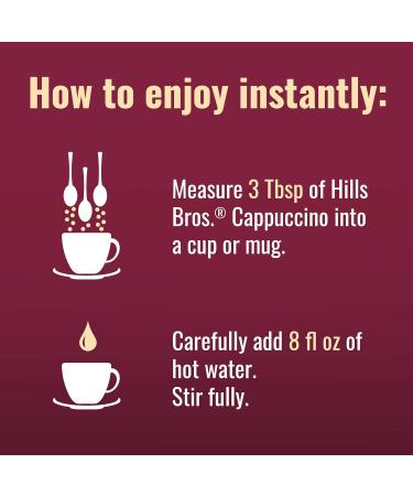 Hills Bros Instant Cappuccino Mix - French Vanilla - 16 Oz - Buy Online on GoSupps.com