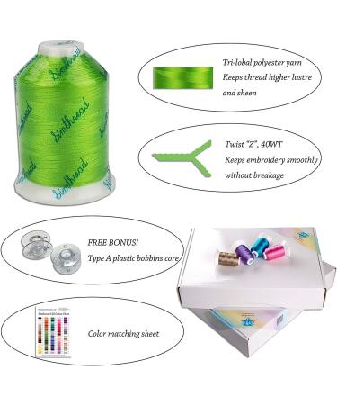 Simthread 120 Colors Polyester Embroidery Thread Kit - 550Y - Similar to Madeira & Robinson-Anton - 40 Weight for Home Sewing - Buy Online on GoSupps.com