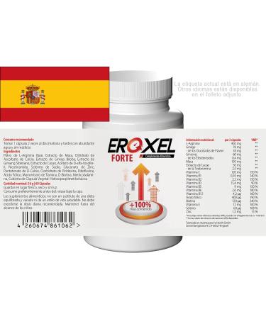 Eroxel Forte 180 Capsules - Buy 3 Pack (3X60 Capsules) - Premium International Shipping - Buy Online on GoSupps.com