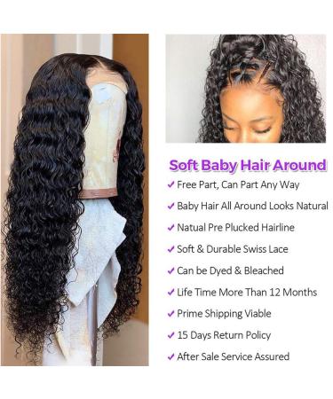 30 Inch Brazilian Water Wave Lace Frontal Wig â€“ Remy Human Hair for Black Women - Buy Online on GoSupps.com