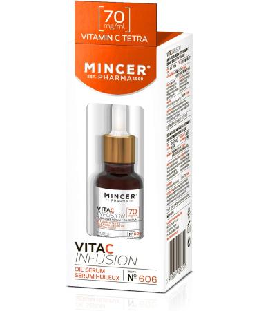 Mincer Pharma Anti Ageing Oil Face Serum Vita C Infusion with Vitamin C Tetra - Buy Online on GoSupps.com