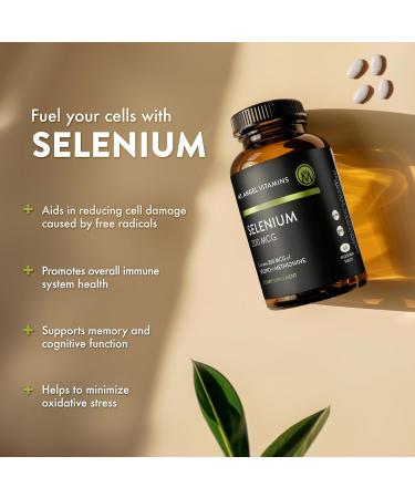 Mt. Angel Vitamins - Selenium 200mcg Capsules High Absorption Selenomethionine Thyroid & Immune Support Vegan Non-GMO - 60 Veggie Caps Antioxidant Supplement Made in USA - Buy Online on GoSupps.com