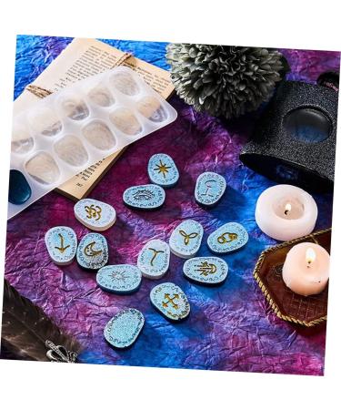 VILLCASE 9 Pcs Rune Pendant Mold Silicone Molds Handmade Mold for Craft Resin Rune Mold Cake Mold Manual - Buy Online on GoSupps.com