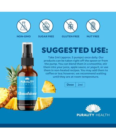 Liposomal Nano Glutathione Enhanced Absorption Vegan Liquid 30 Day Supply - Buy Online on GoSupps.com