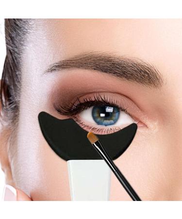 MERIGLARE Make up Tools for Eyeliner Eyeliner Stencils Auxiliary Makeup Tools Lazy Makeup Supplies Women Lady Eyeliner Tool Eyeliner Stencil Pads black white handle - Buy Online on GoSupps.com