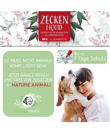 Nature Animal 2x Tick Protection Liquid for Dogs & Cats - Fast-Acting Natural Tick Defense - 2 Pack - Buy Online on GoSupps.com