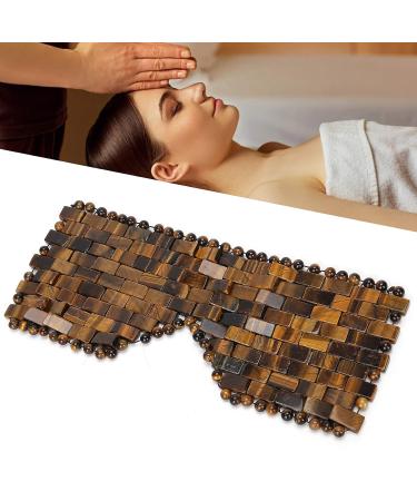 Natural Jadestone Eye Mask - Tiger Eye Mini Massager for Soothing Eye Circle Relaxation and Care - Buy Online on GoSupps.com