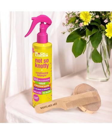 Detangler Spray 8.5 Fl Oz Conditioning Detangler Spray Effortless Detangling & Nourishing Styling Hair Spray With Wooden Comb Styling Spray For Fine Hair Pack Of 2  - Buy Online on GoSupps.com