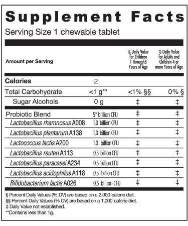 Genuine Health Kid's Daily Probiotic - Lemonade - 30 Chewable Tablets - Buy Online on GoSupps.com