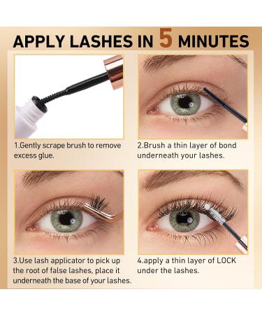 Cluster Eyelash Extensions - 192 PCS Wispy DIY Individual Lashes | Super Thin Band Soft Mink False Eyelashes - Mixed Tray for Stunning Volume - Buy Online on GoSupps.com