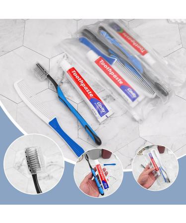 Hotel Toothbrush Set - Travel Toothbrush & Toothpaste Individually Packed for Hotels & Business Trips (25 Sets) - Buy Online on GoSupps.com