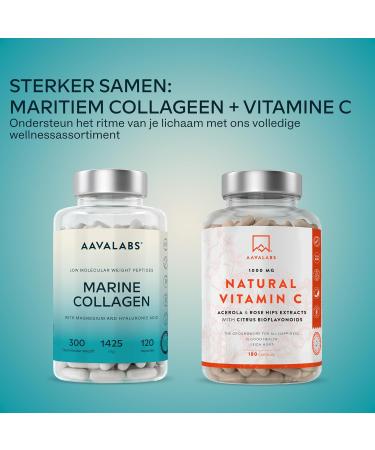 AAVALABS Marine collagen capsules with magnesium & hyaluronic acid Marine collagen with hyaluronic acid & pure collagen peptides 120 Marine Collagen capsules GMO gluten & lactose free - Buy Online on GoSupps.com