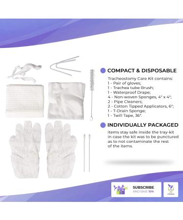 Dukal Tracheostomy Care Kit - Sterile Compact & Disposable | All-in-One Medical Supplies for Individual Needs - Buy Online on GoSupps.com