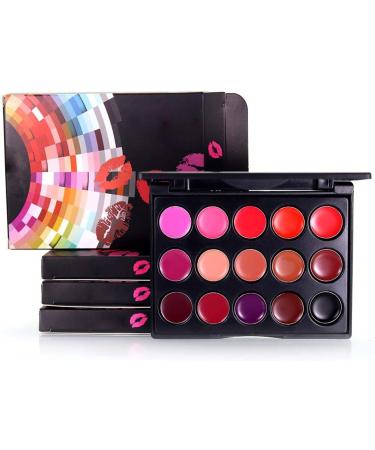 Palette de Brillants L vres - 15 Teintes Longue Dur e | Rouge L vres Mat et Gloss Waterproof Hydratant | Maquillage Pigment pour Soir e F te Halloween Kit Cosm tique Polyvalent et Professionn - Buy Online on GoSupps.com