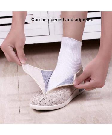 YSDQ Diabetic Slippers - Breathable Lightweight Adjustable Closure Sneakers for Men and Women - Extra Wide Orthopaedic Comfort Shoes for Swollen Feet - Buy Online on GoSupps.com