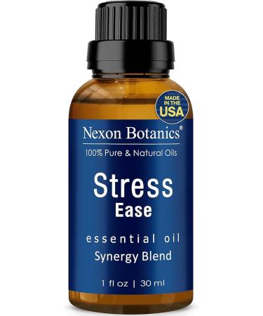 Stress Ease Essential Oil Blend 30ml- Stress Relief Essential Oil- Calm Essential Oil - Stress Away Essential Oil- Calming Sleep, Aromatherapy, Diffuser - Nexon Botanics