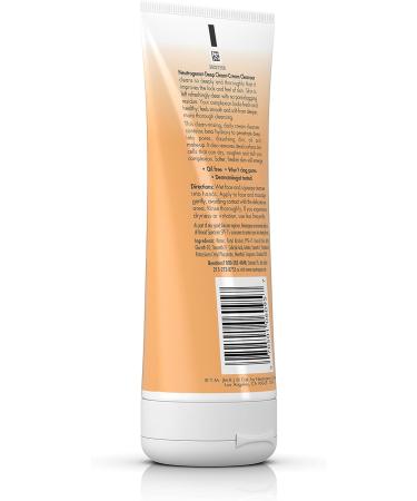 Neutrogena Deep Clean Cream Cleanser 7 oz | Effective Facial Cleanser for Deep Pore Cleansing | International Shipping Available - Buy Online on GoSupps.com