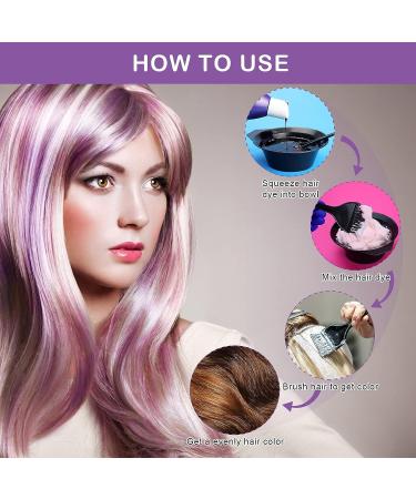 Ahier 23-Piece Hair Dye Coloring Kit with Brush, Bowl, Cap, Gloves & Salon Tools - Buy Online on GoSupps.com