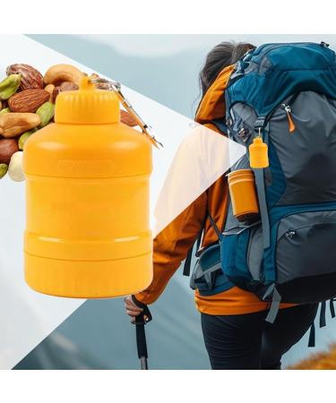 Powder Holder Supplements Organizer Powder with Carabiner HookInsulated Leak Proof Can Storage Bottle Portable Bin for Bodybuilding and Kitchen - Buy Online on GoSupps.com