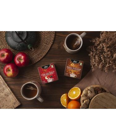  Yogi Yogi Organic Gentle Sensation 100% Organic Infusion of Cocoa Husks Orange and Cinnamon 12 Heat-Sealed Staple-Free Bags 24 g 312011 - Buy Online on GoSupps.com