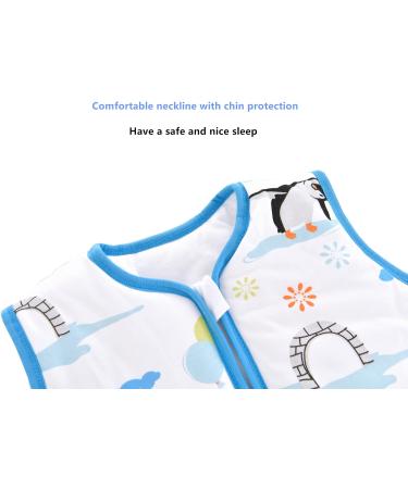 Chilsuessy Penguin Family Toddler Sleeping Bag 2.5 Tog | 100% Cotton Wearable Blanket 1-2 Years | All Season Nursery Bedding for Boys & Girls - Buy Online on GoSupps.com