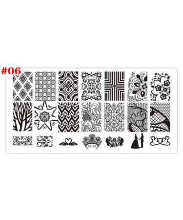 Frcolor 4pcs Nail Art Stamping Plates Set - Manicure Templates & Printing Stencils for Perfect Nail Designs | International Shipping Available - Buy Online on GoSupps.com