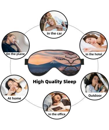 Japan Mount Fuji Landscape Soft Sleep Eye Mask - Breathable Female Eye Patch for Travel & Relaxation - Buy Online on GoSupps.com