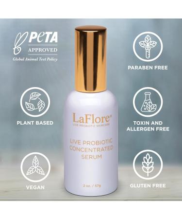 Live Probiotic Concentrated Serum for Brighter Skin | Vegan Cruelty-Free All Skin Types - Soothing Vitamins & Peptides - Buy Online on GoSupps.com