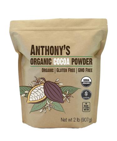 Anthony's Organic Cocoa Powder, 2 lb, Gluten Free, Non GMO 2 Pound (Pack of 1) Cocoa Powder - Buy Online on GoSupps.com