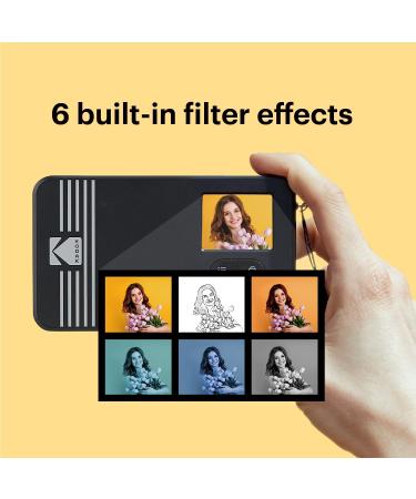 KODAK Mini Shot 3 Retro 4PASS 2-in-1 Instant Camera Printer Yellow - 68 Sheets Gift Bundle - Buy Online on GoSupps.com