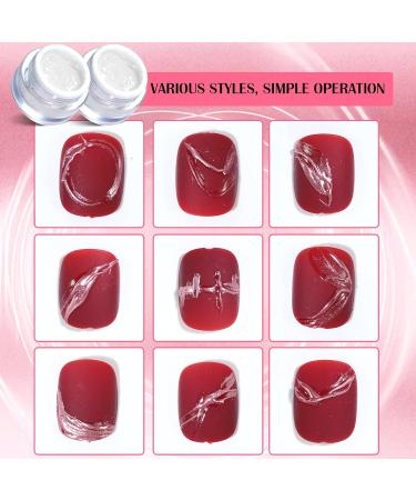 U-Shine Chrome Nail Powder Gel Set - Professional Mirror Effect Sculpture Metallic 3D Nail Art Design - 2 Pack 10ml DIY Nail Glue Gel - Buy Online on GoSupps.com