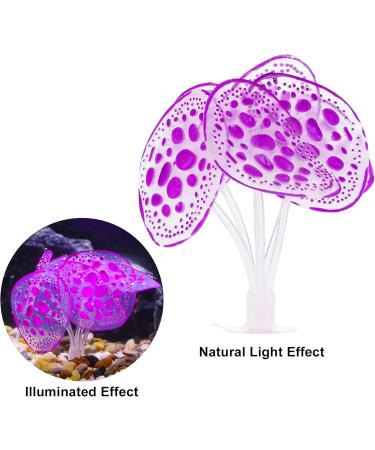 Buy VOCOSTE Silicone Glowing Aquarium Simulation Coral - Purple Violet with Suction Cup for International Shipping - Buy Online on GoSupps.com