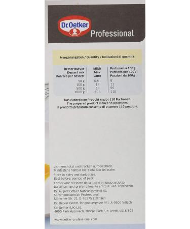 Dr. Oetker Professional Cr me Caramel Dessert Powder - 1kg Pack | Buy Internationally for Delicious Desserts - Buy Online on GoSupps.com