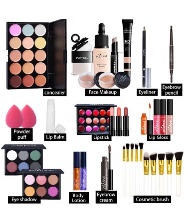 FantasyDay 5-Piece Makeup Set - Complete Cosmetics Kit for Christmas | Mascara Eyeliner Lipstick & More - Buy Online on GoSupps.com