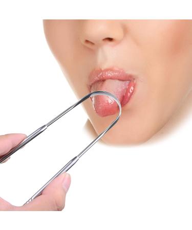Kare & Kind 3x Stainless Steel Tongue Scraper - High-Quality Oral Cleaner for Home & Travel | Reduces Bad Breath & Improves Oral Health - Buy Online on GoSupps.com