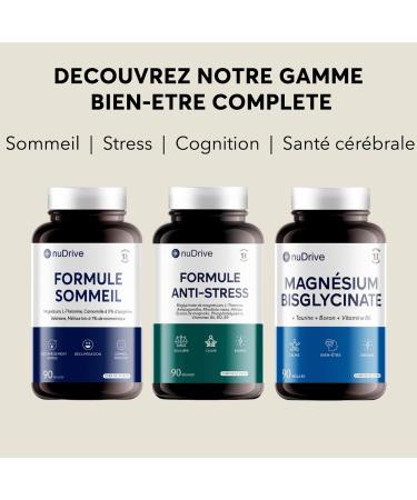 Magnesium Bisglycinate + Boron & Taurine & Vitamin B6-300mg/dose - Highly absorbable - Anti-stress/fatigue - Bone health - Hormonal balance - 100% French - 30 Day Cure - Buy Online on GoSupps.com