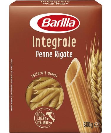  Barilla Barilla Penne Rigate Integrali 100% Italian Solid Grain Pasta 500g (Pack of 10) - Buy Online on GoSupps.com