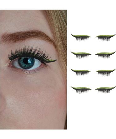  minkissy 16 Pairs False Eyelash Stickers Eyelash Stickers Eyeliner Stickers for Girls' Eyes Cosmetics False Eyelashes Green Ribbon Green Eyelash Stickers Decorate Plastic - Buy Online on GoSupps.com