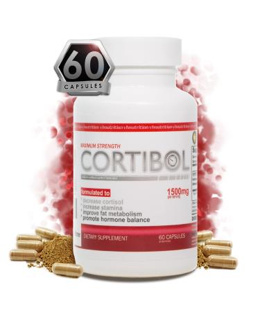 VH Nutrition CORTIBOL | Cortisol Manager Health Supplement | Maximum Strength Adrenal Support for Men and Women | Reduce Fatigue and Stress | 60 Capsules