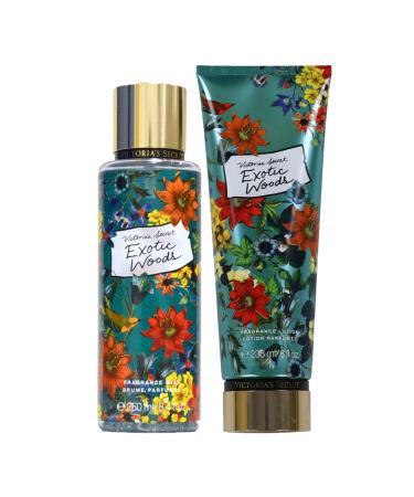 Victoria's Secret Exotic Woods 2 Piece Fragrance Mist & Body Lotion