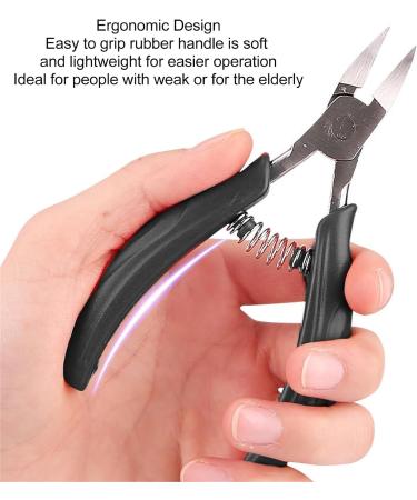 Toenail Cutter Nail Clippers for Seniors Professional Nail Clippers to Prevent Slipping Spring Design Nail Clippers for Thick Ingrown Toenails 2 Pcs - Buy Online on GoSupps.com
